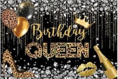 Black & Gold Birthday Queen