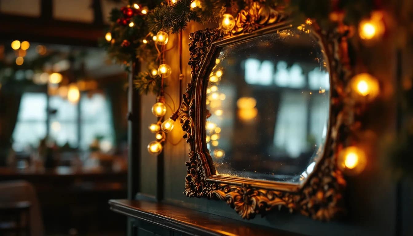 Benefits Of Hiring A Magic Mirror — Smiling friends at a corporate holiday party receiving instant prints from a mag Benefits Of Hiring A Magic Mirror — Smiling friends at a corporate holiday party receiving instant prints from a mag
